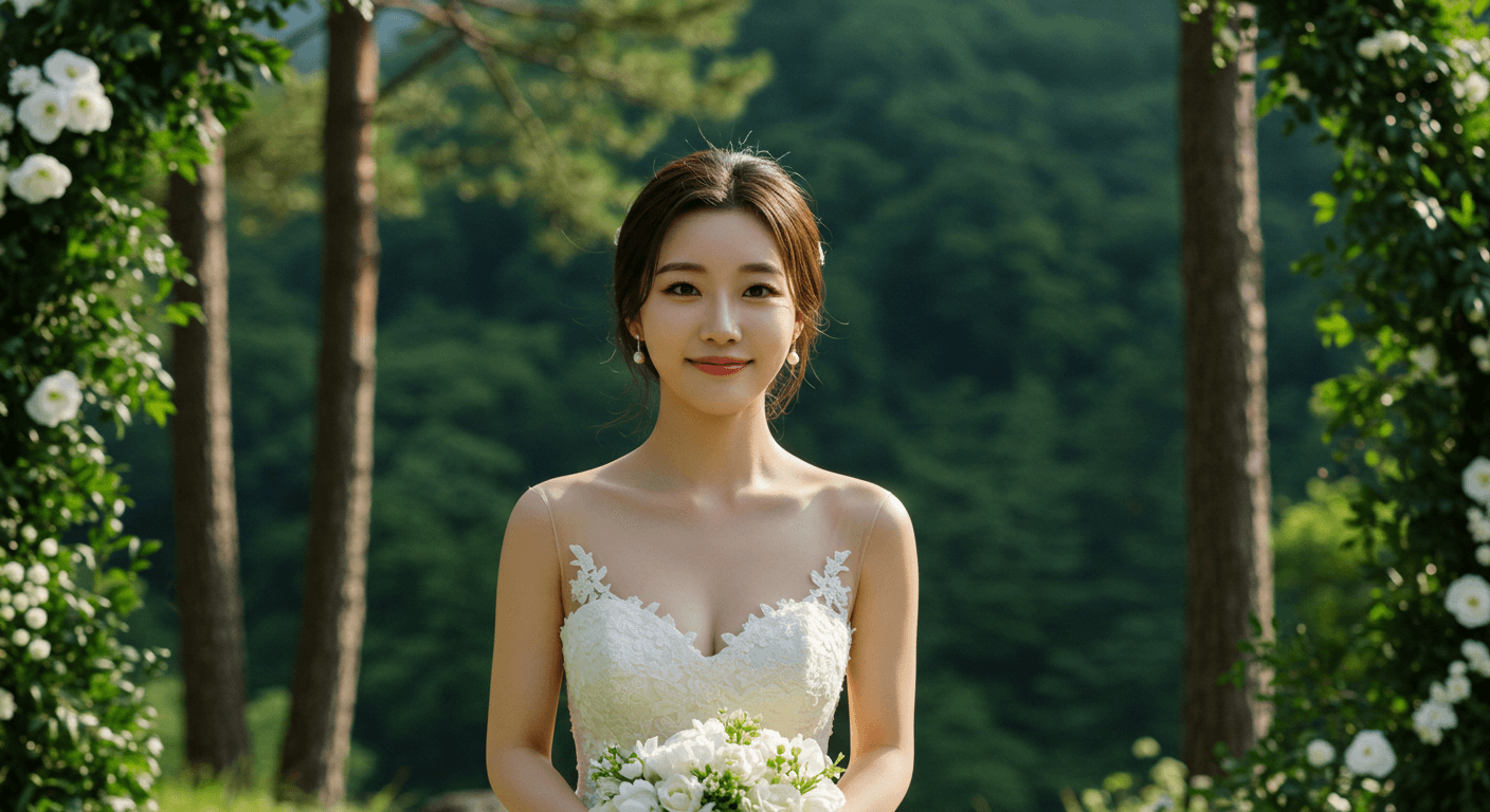 국립공원 야외 웨딩사진