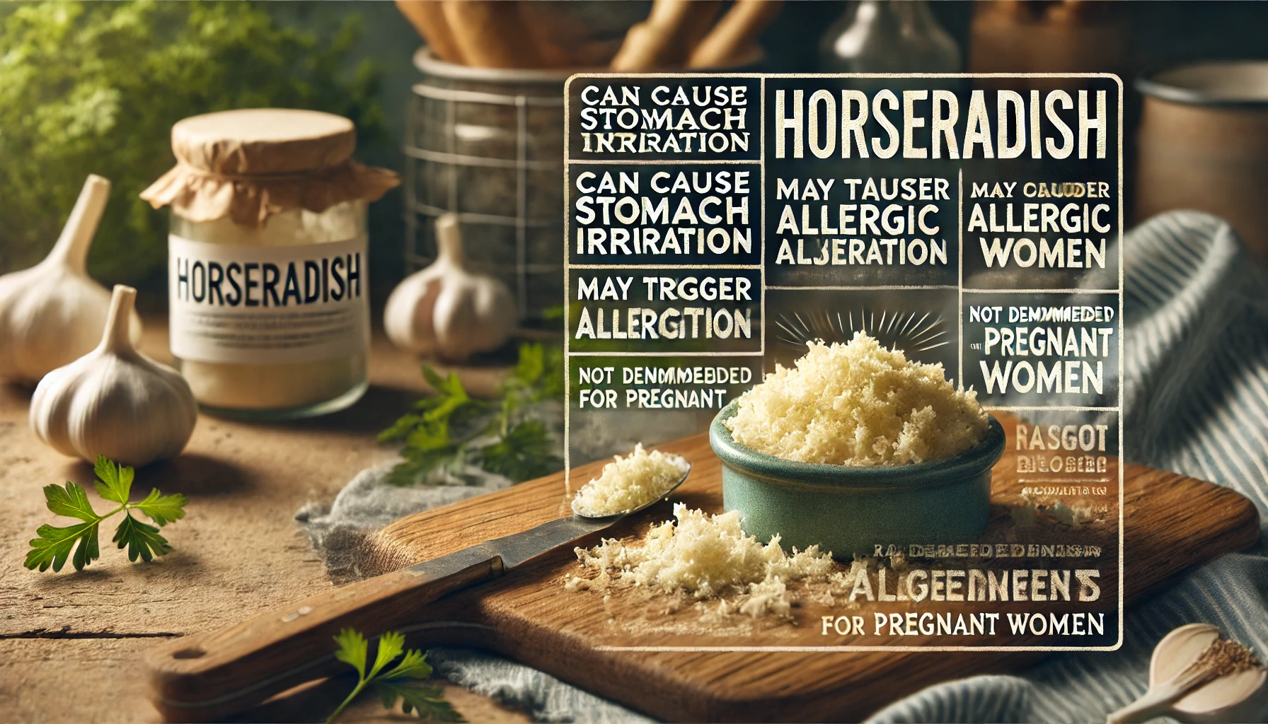 서양 고추냉이의 부작용 및 주의사항