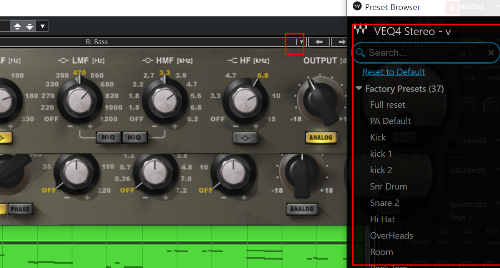 프리셋 로드(Load)
