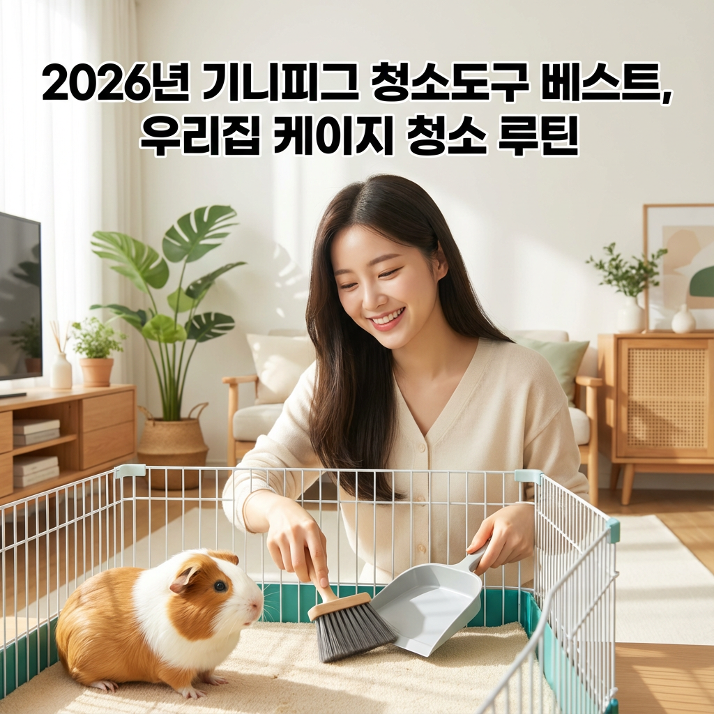 2026년 기니피그 청소도구 베스트 ｜ 우리집 케이지 청소 루틴