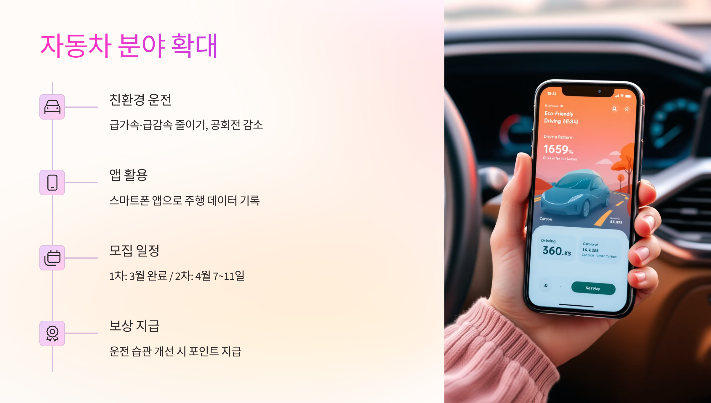 자동차 분야 등 추가 계획 🚗