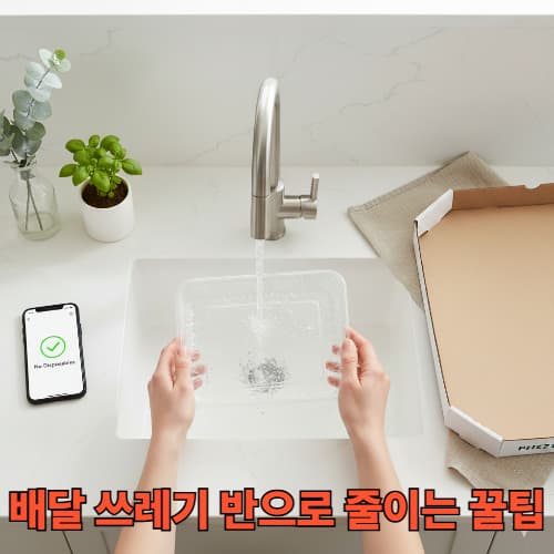 배달 음식 쓰레기 줄이기 일회용품 제외 및 분리수거 팁