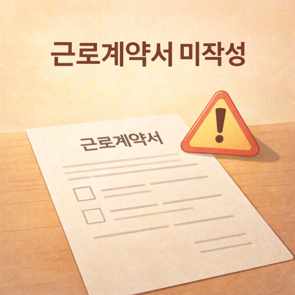 근로계약서 미작성