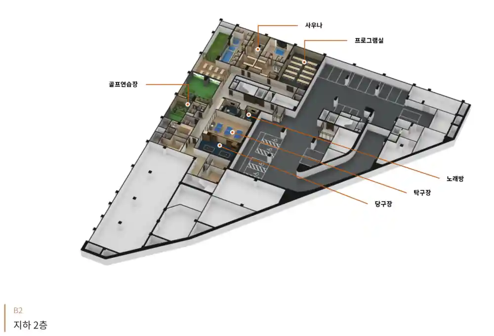 더시그넘하우스 청라 실버타운 지하2층 안내