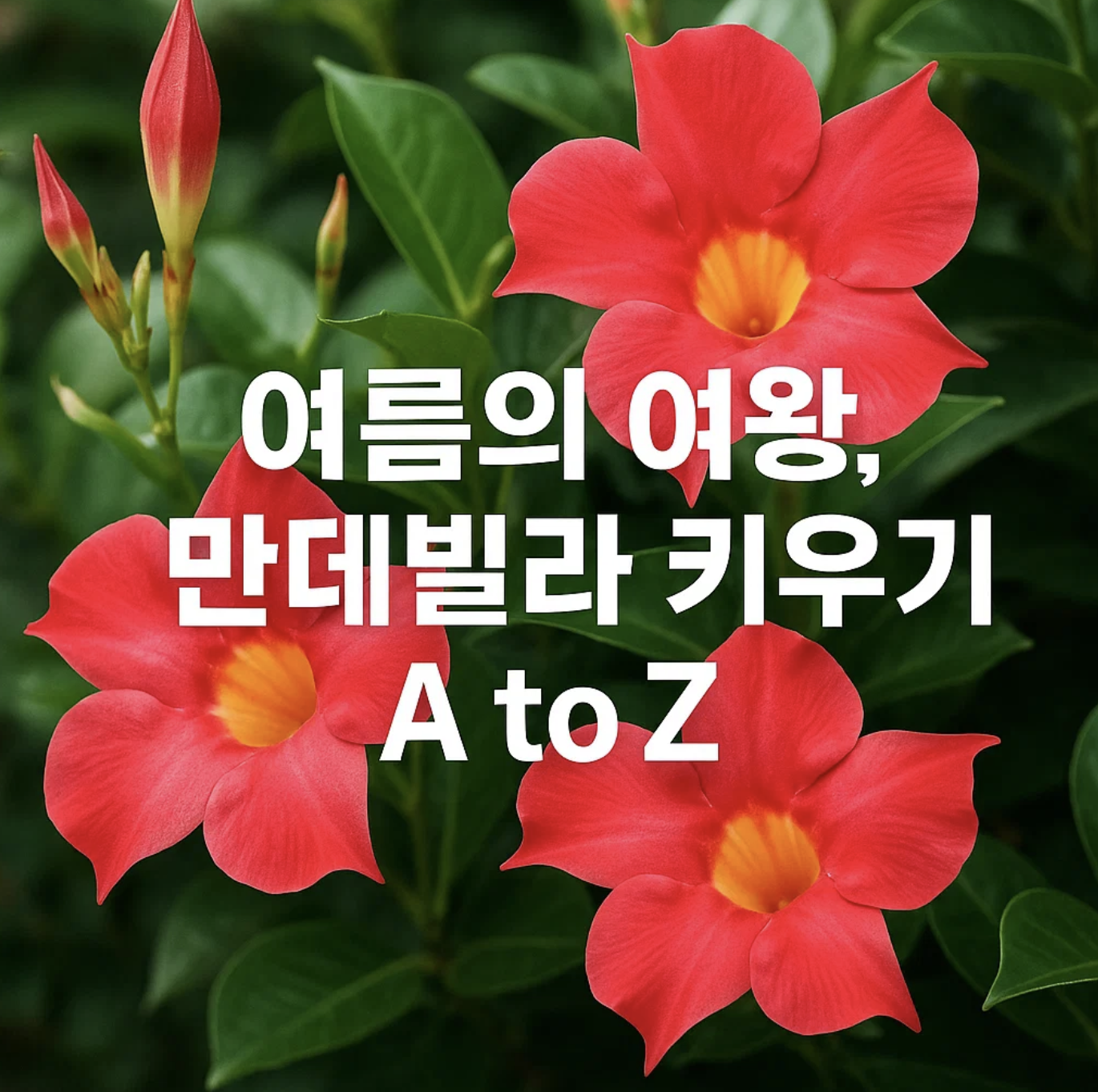 여름의 여왕, 만데빌라 키우기 A to Z