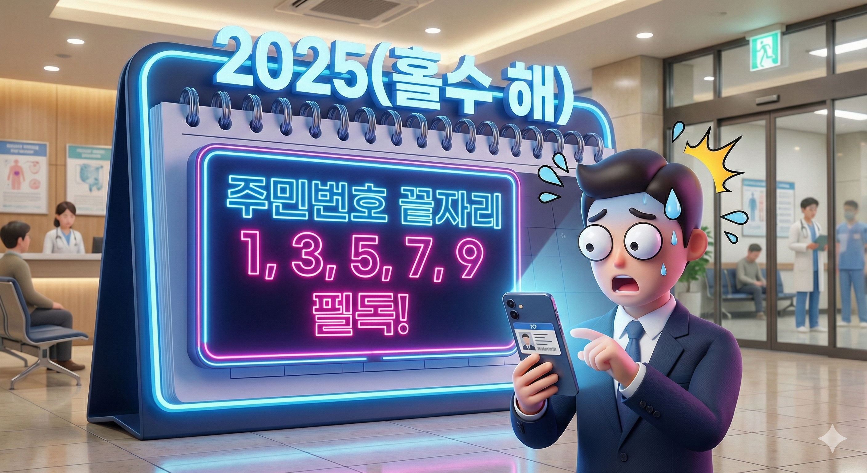 25년 홀수년생 국가건강검진 대상자 확인 및 12월 마감 임박 알림 이미지