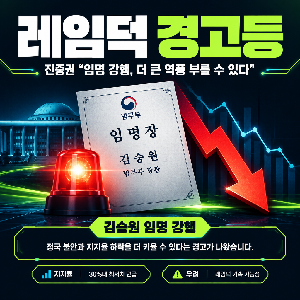 레임덕 경고등