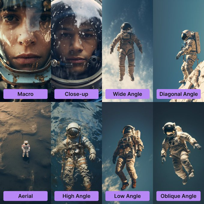 카메라 위치 샘플 및 용어 설명 이미지