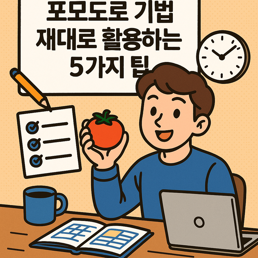 포모도로 기법 제대로 활용하는 5가지 팁