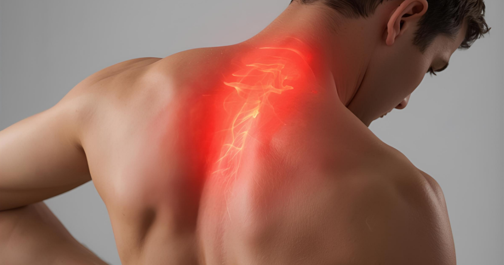 근육통이 있는 남성 사진