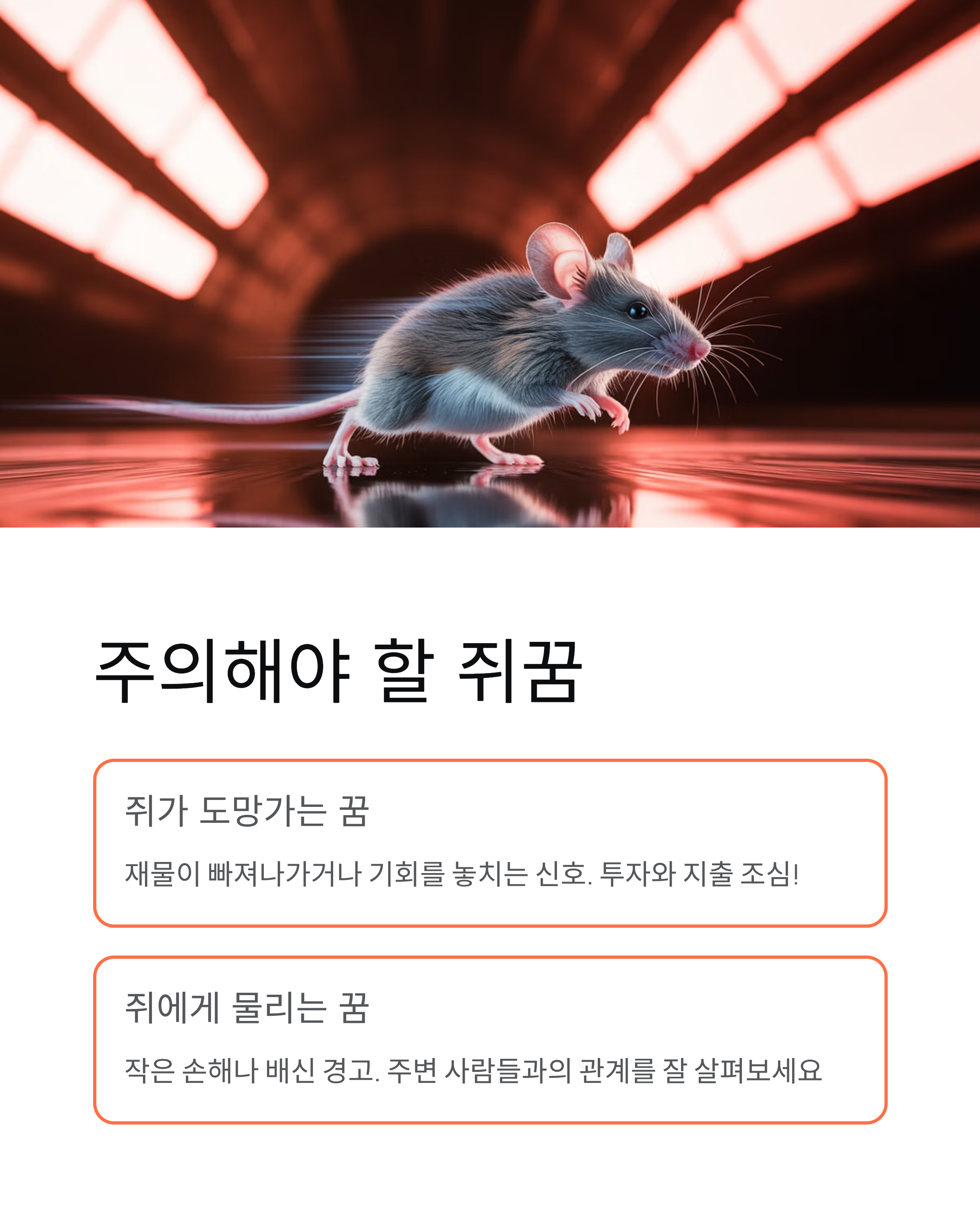 쥐꿈 해몽 총정리! 로또 당첨부터 재물운까지 완벽 분석
