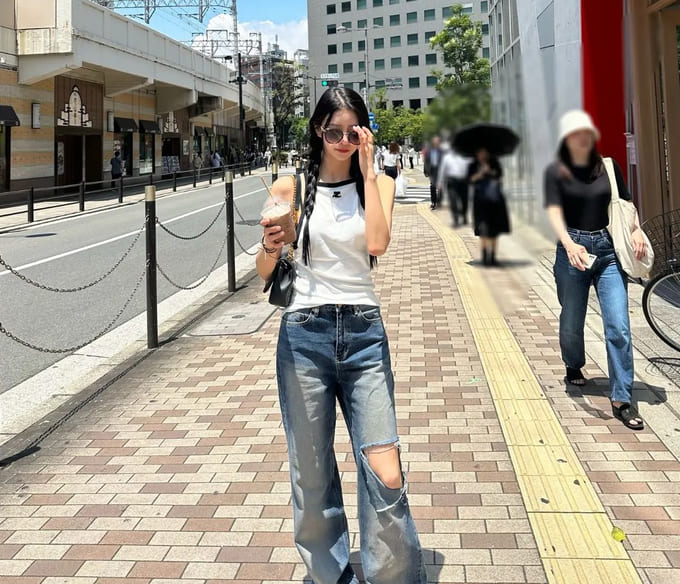 러블리즈 미주 사복