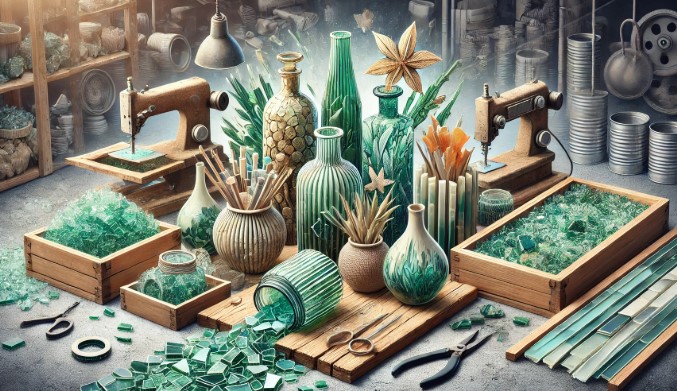 @버려진 수족관 유리의 재활용 사례 이미지