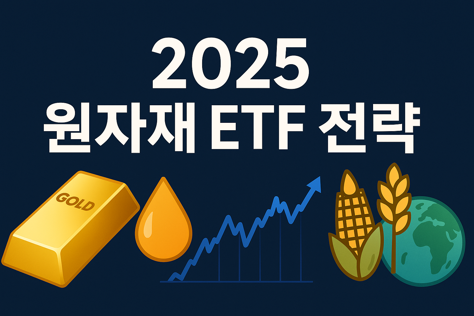 2025년 원자재 ETF 투자 전략: 금&middot;원유&middot;농산물 시장 전망