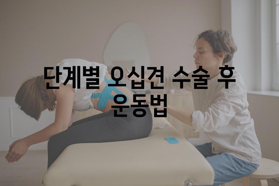 단계별 오십견 수술 후 운동법