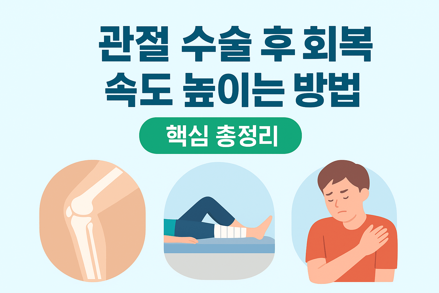 관절 수술 후 회복 속도 높이는 방법
