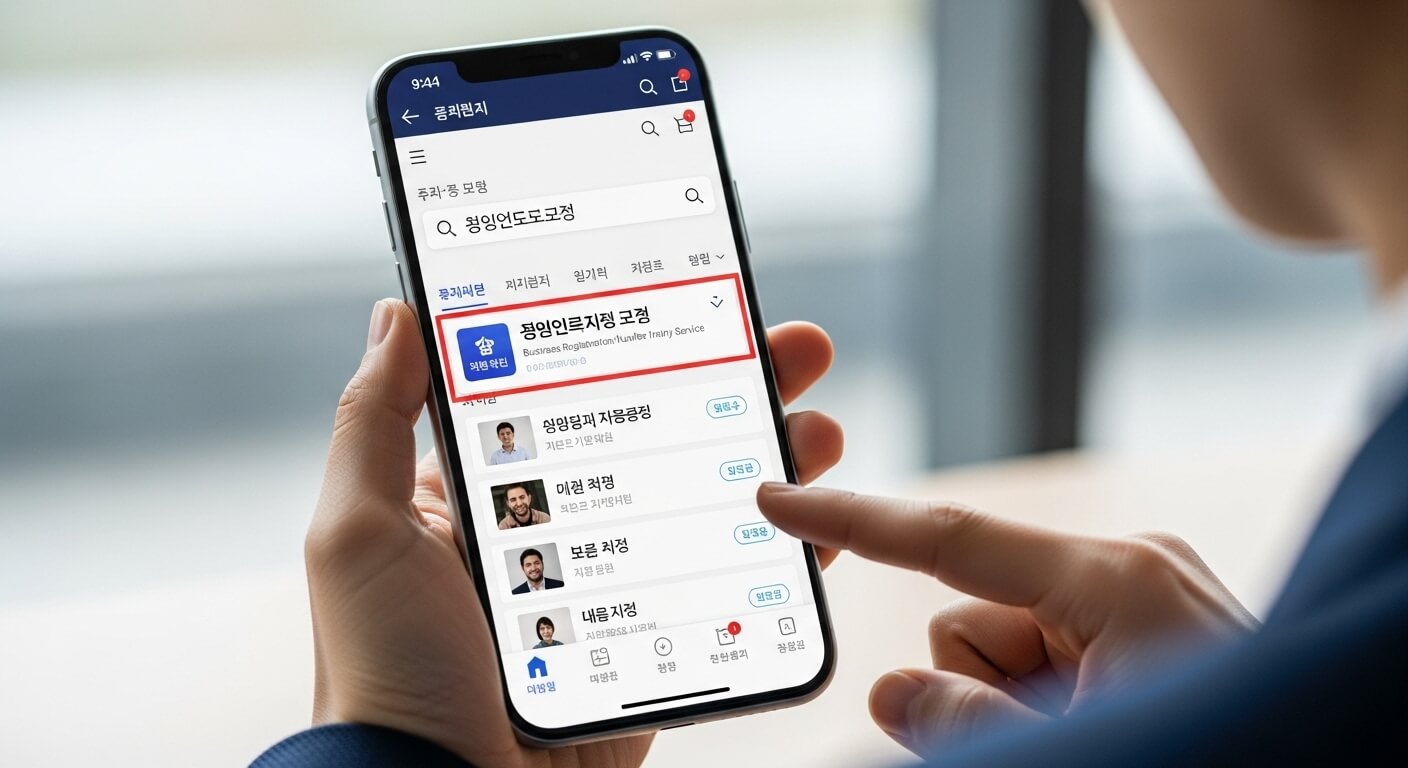 상호명으로 사업자등록번호