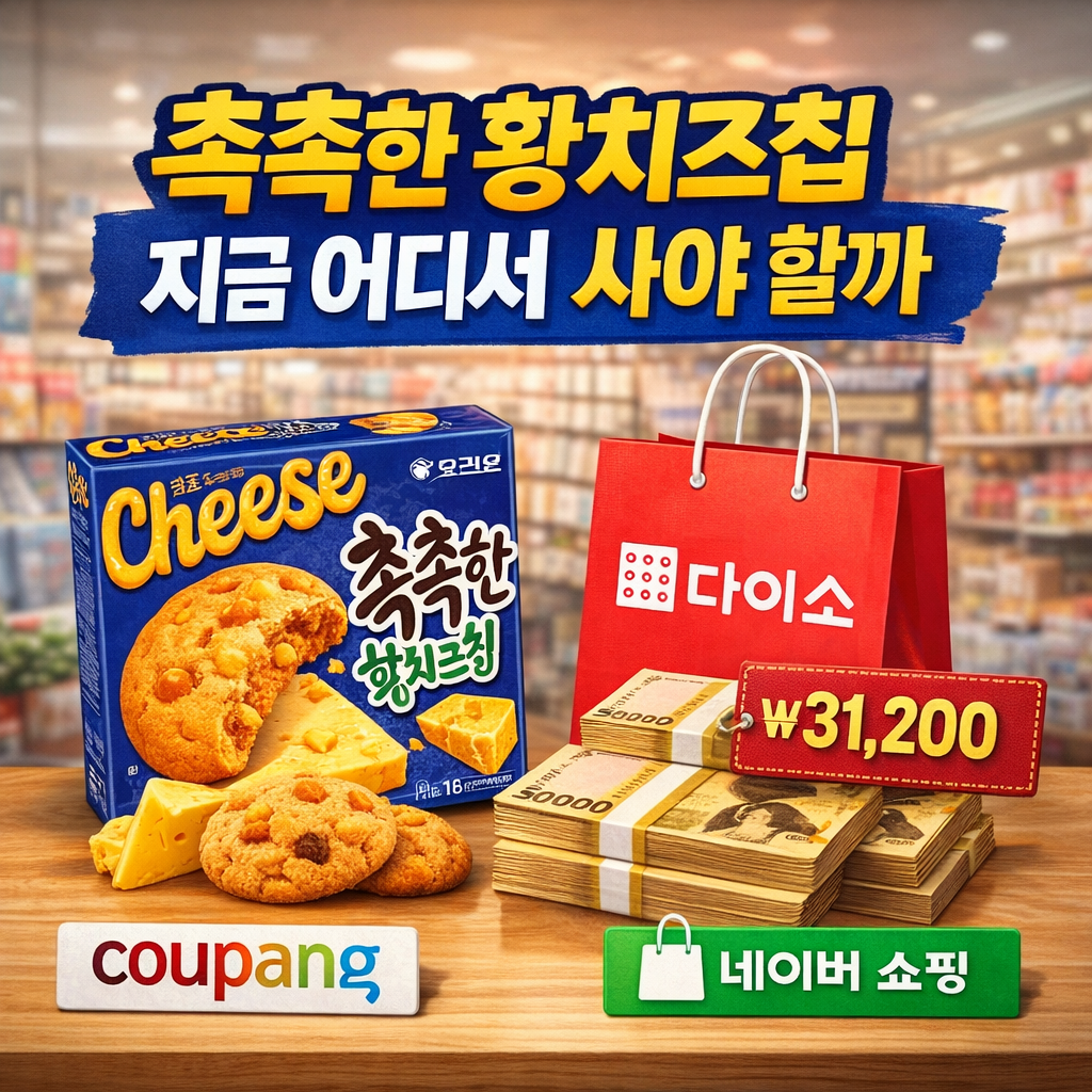 촉촉한 황치즈칩 지금 어디서 사야 할까, 다이소 재고와 리셀 가격 총정리