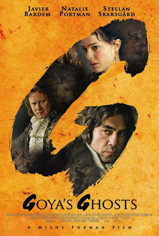 영화 '고야의 유령' 포스터 - 세 주인공의 모습