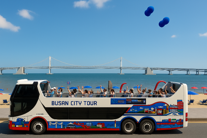 부산 시티투어버스 모습