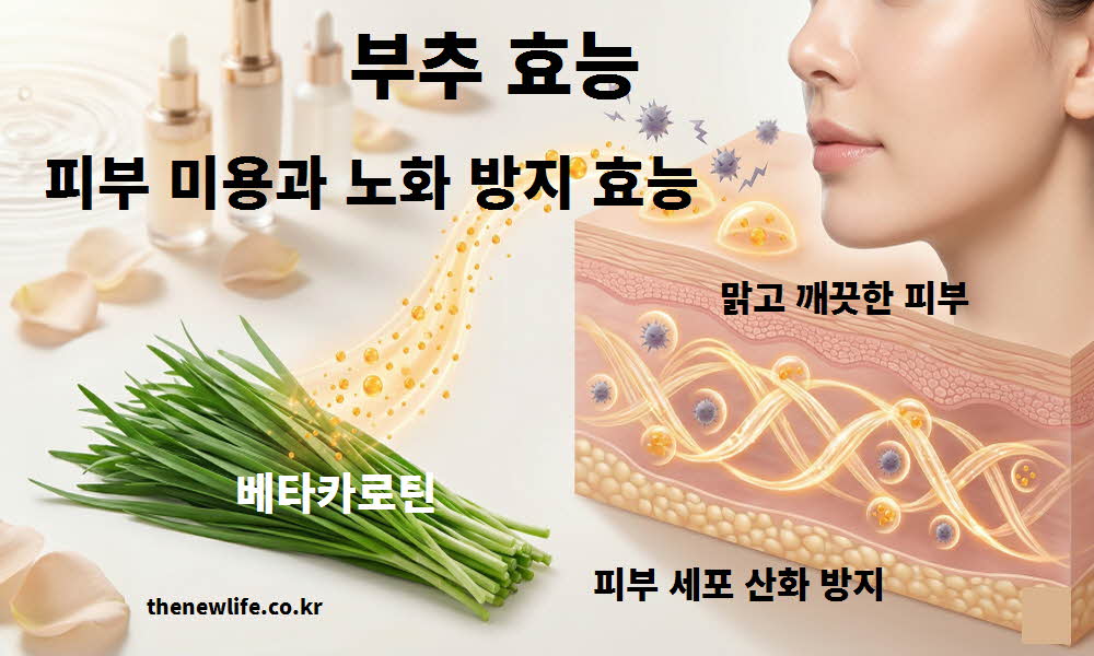부추 효능 피부 미용 노화 방지