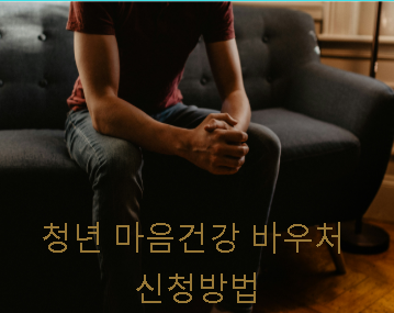 2025년 청년 마음건강 바우처 신청 방법