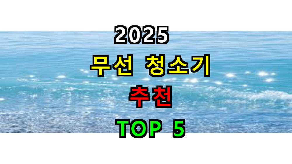 2025 무선청소기 추천 TOP 5