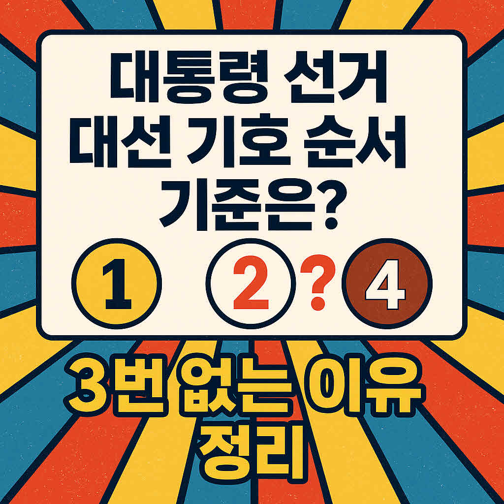 대통령 선거 기호 기준