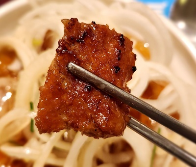 갈비도락고기한점