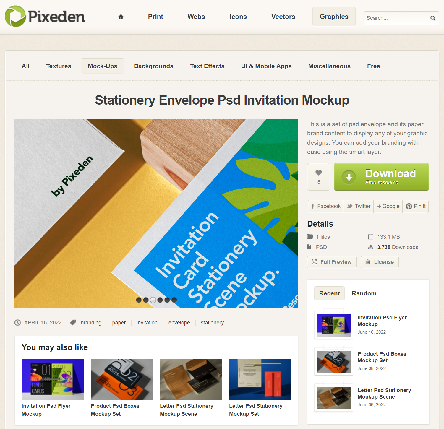 pixeden 사이트