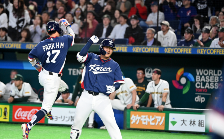 박해민 역전주자 들어온 후 환호