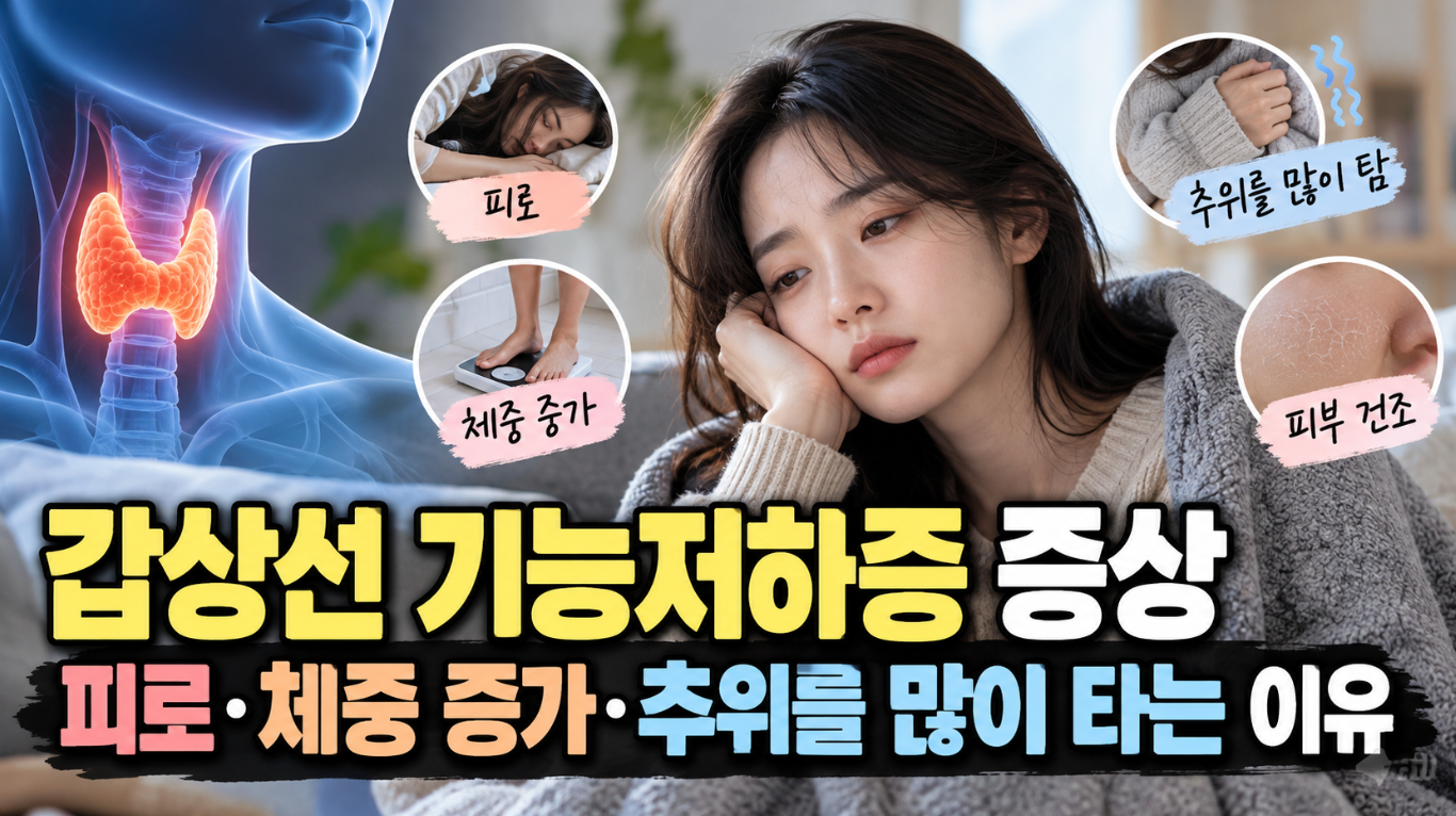갑상선 기능저하증 증상｜피로&middot;체중 증가&middot;추위를 많이 타는 이유