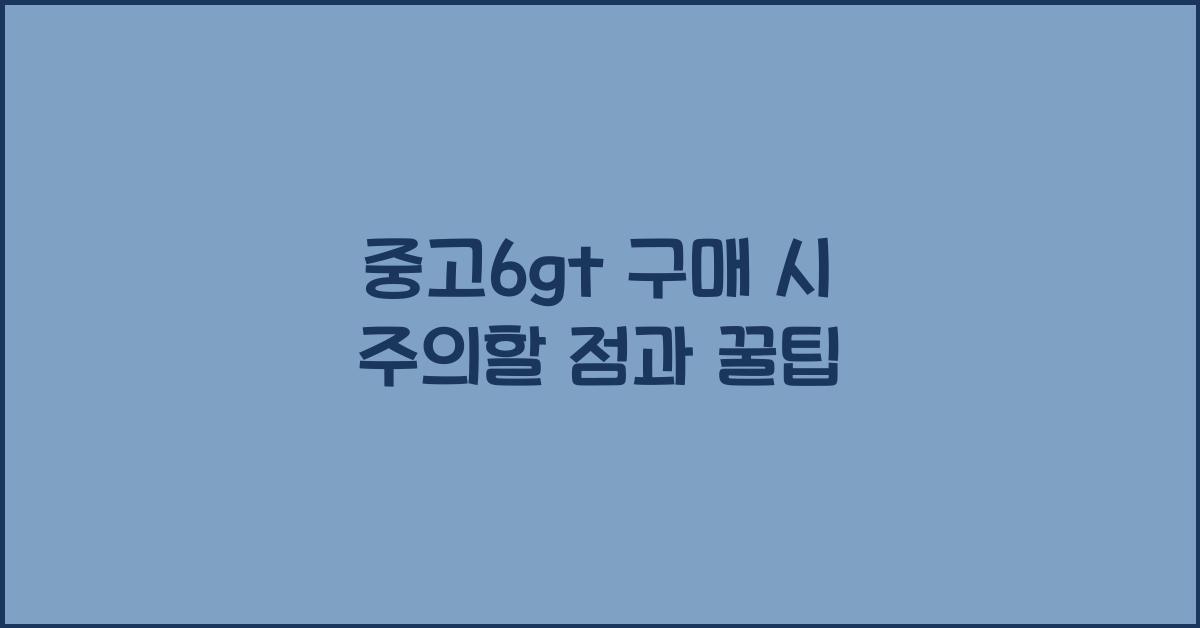 중고6gt