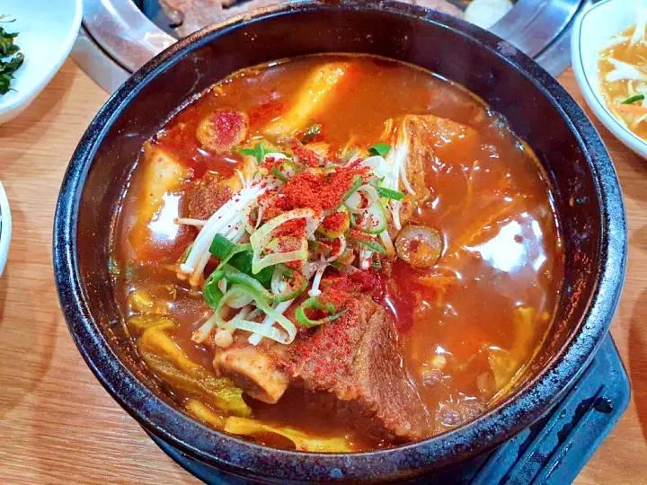 대박의 기술 돼지 갈비 전골, 매운 소갈비찜 아산 온양 맛집 153갈비마을 추천