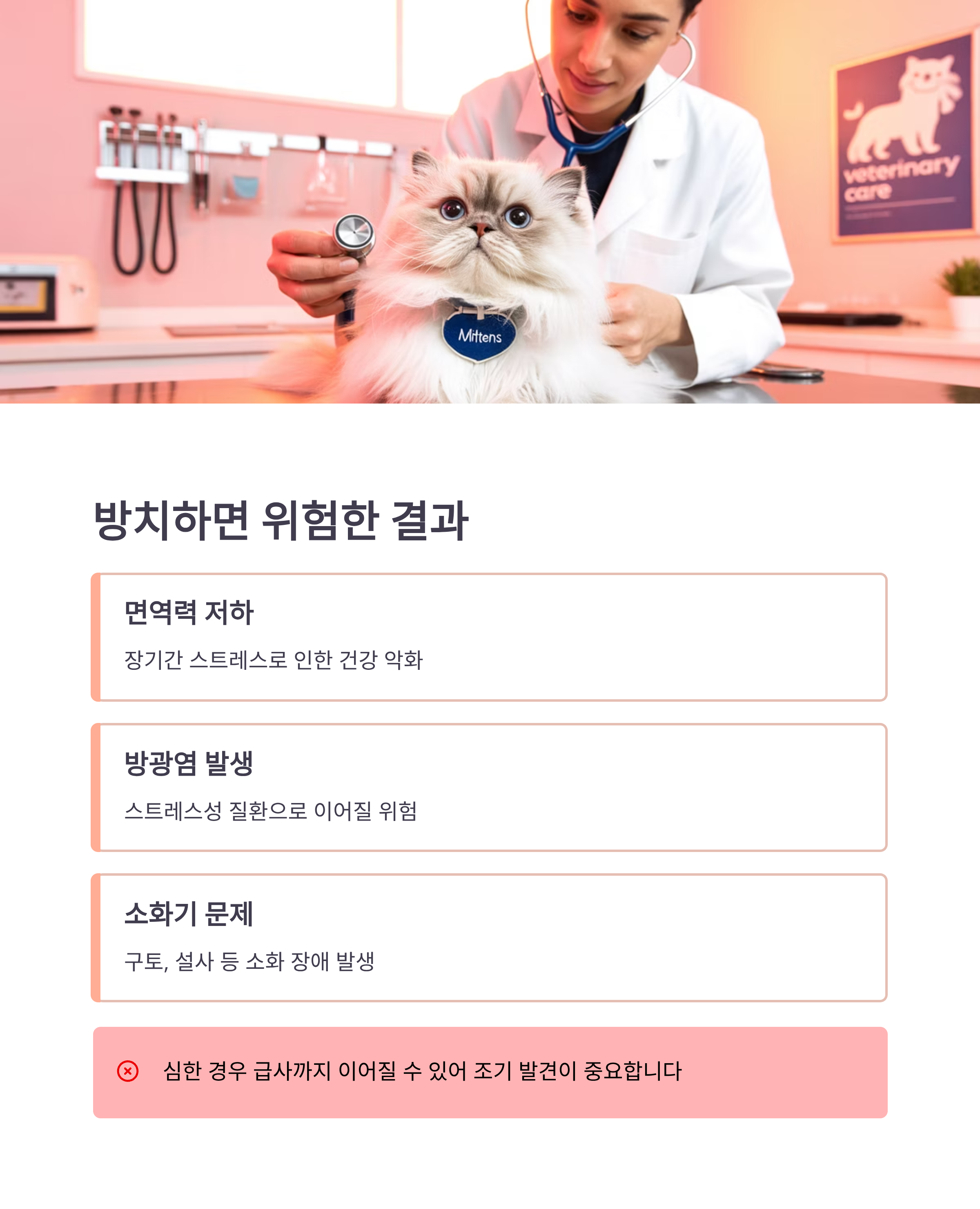 스트레스 방치시 증상들