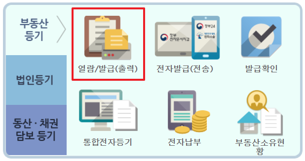 등기부등본-열람-인터넷발급-방법