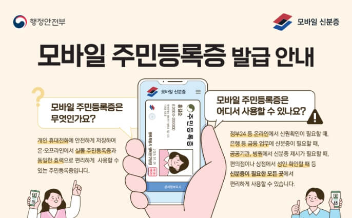 모바일 주민등록증 발급 재발급 완벽 총정리