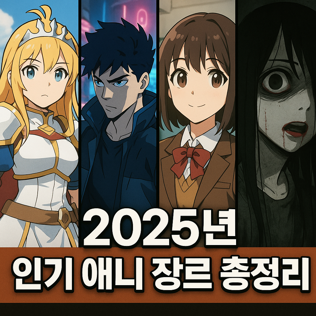 2025년 인기 애니 장르 총정리