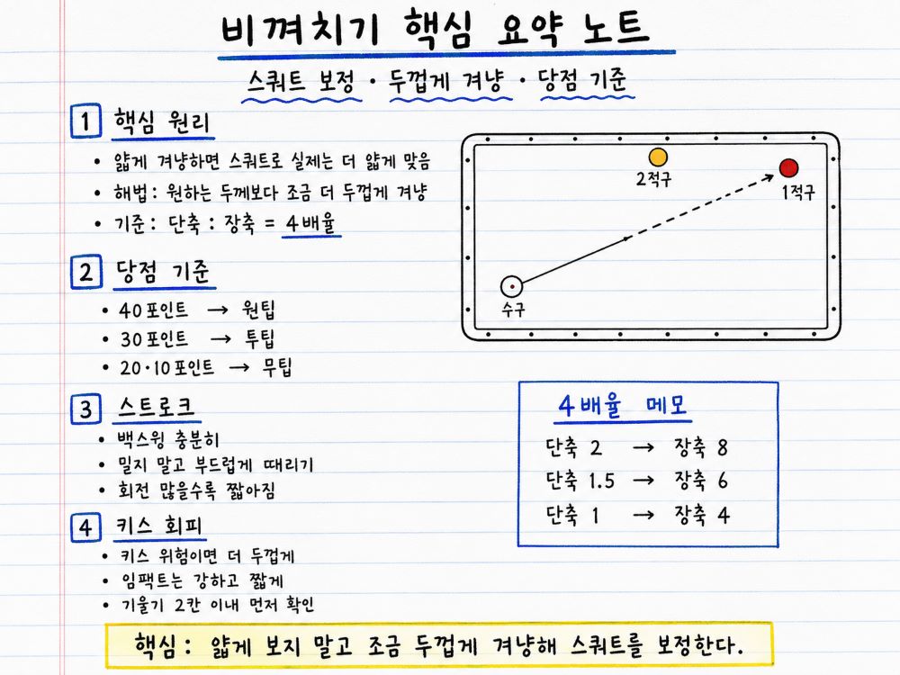 비껴치기 핵심 내용 정리 노트