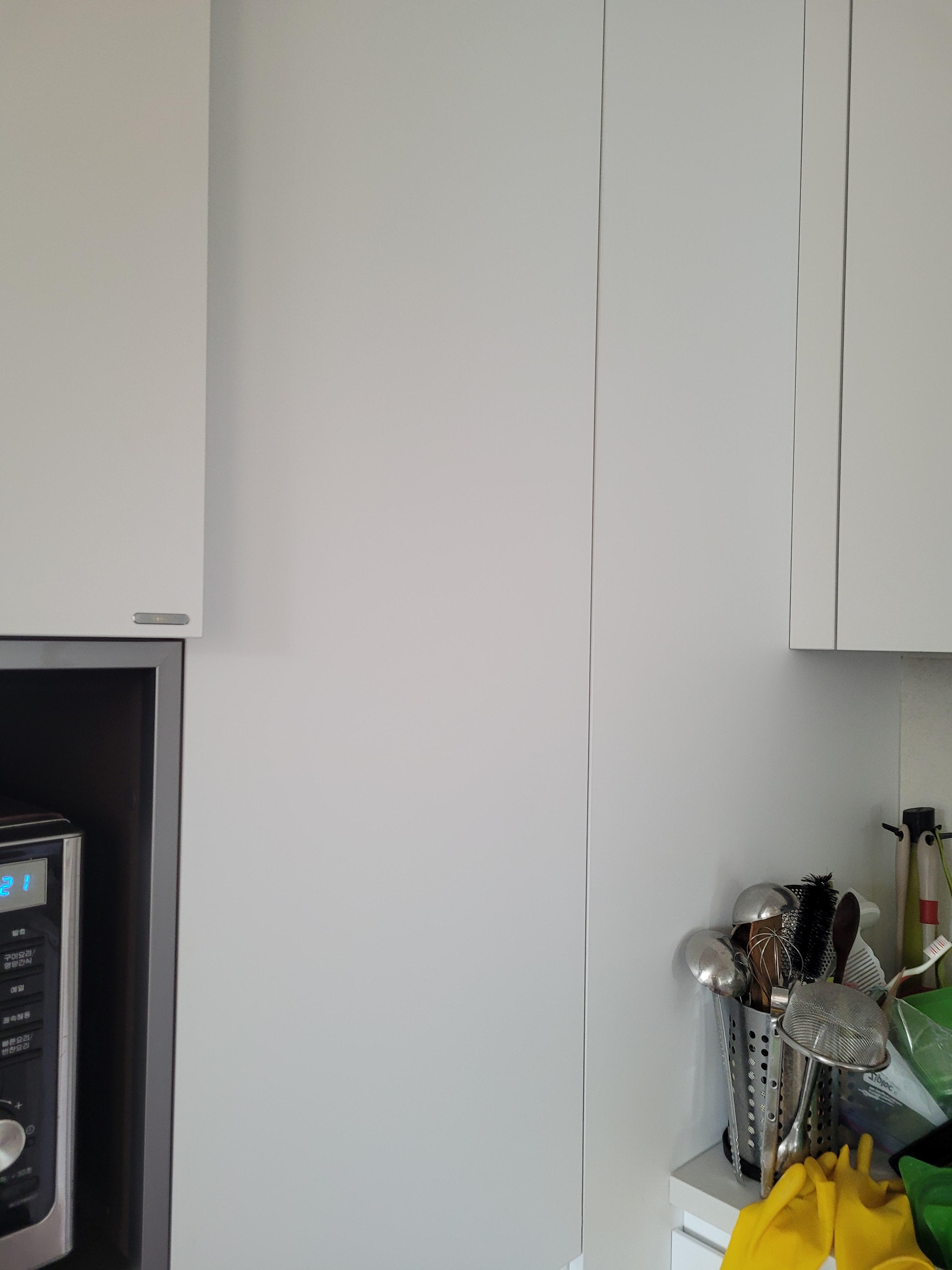 주방 싱크대 상단 수납장 사례