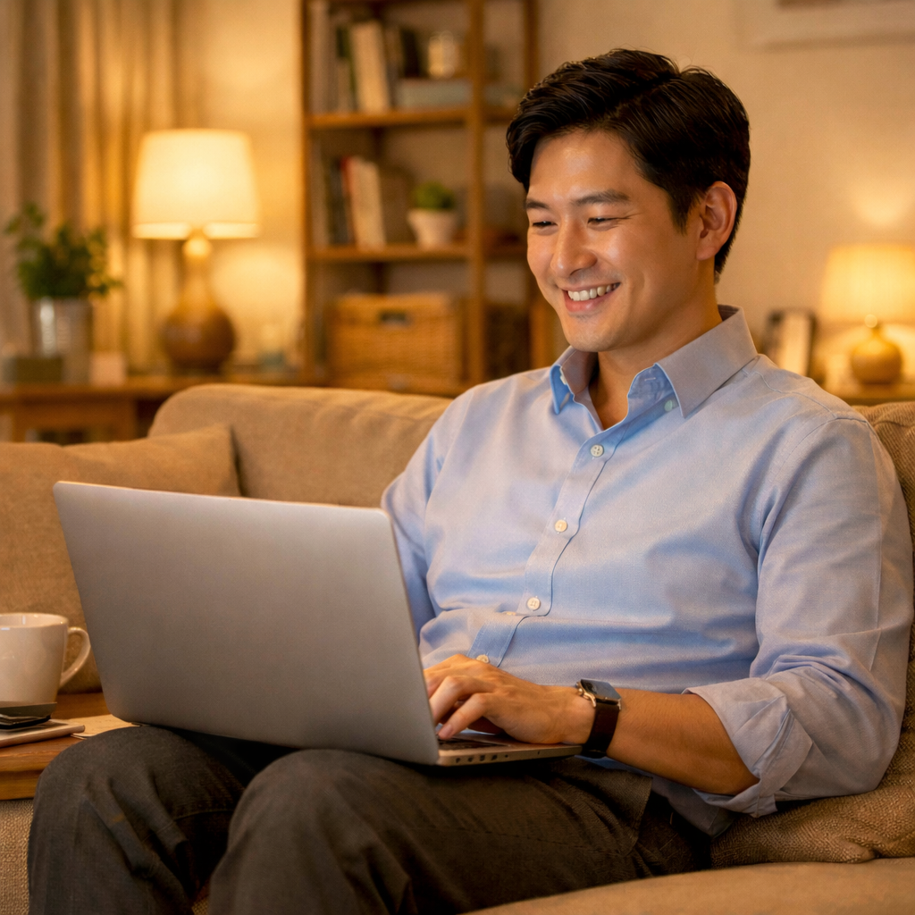 Getting ready to list products at home using AI tools for an easy side hustle