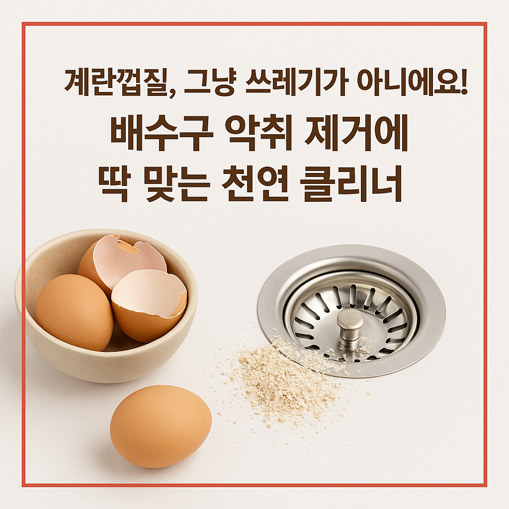 계란껍질, 그냥 쓰레기가 아니에요! 배수구 악취 제거에 딱 맞는 천연 클리너