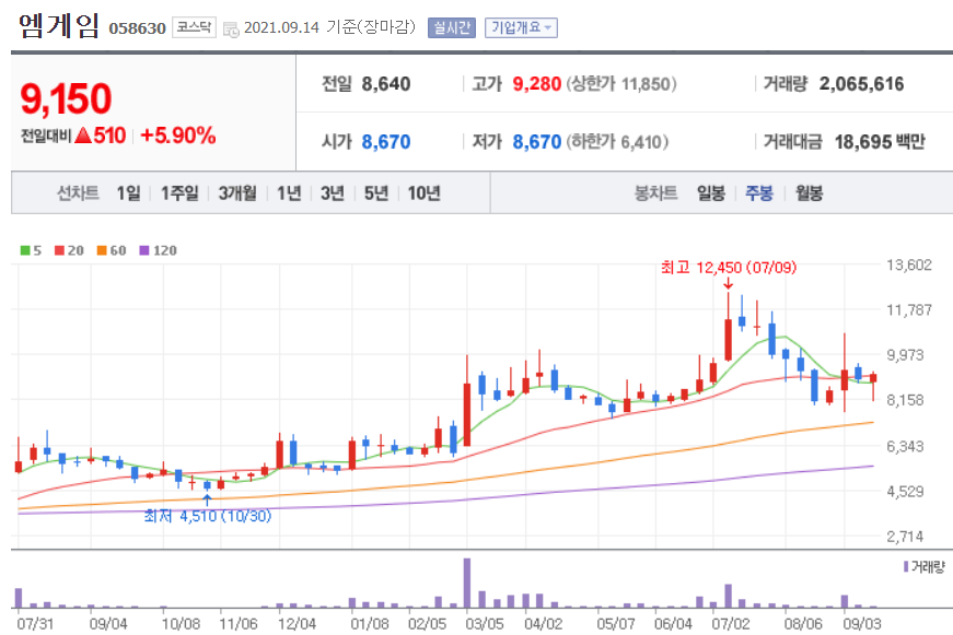 메타버스 관련주 대장주