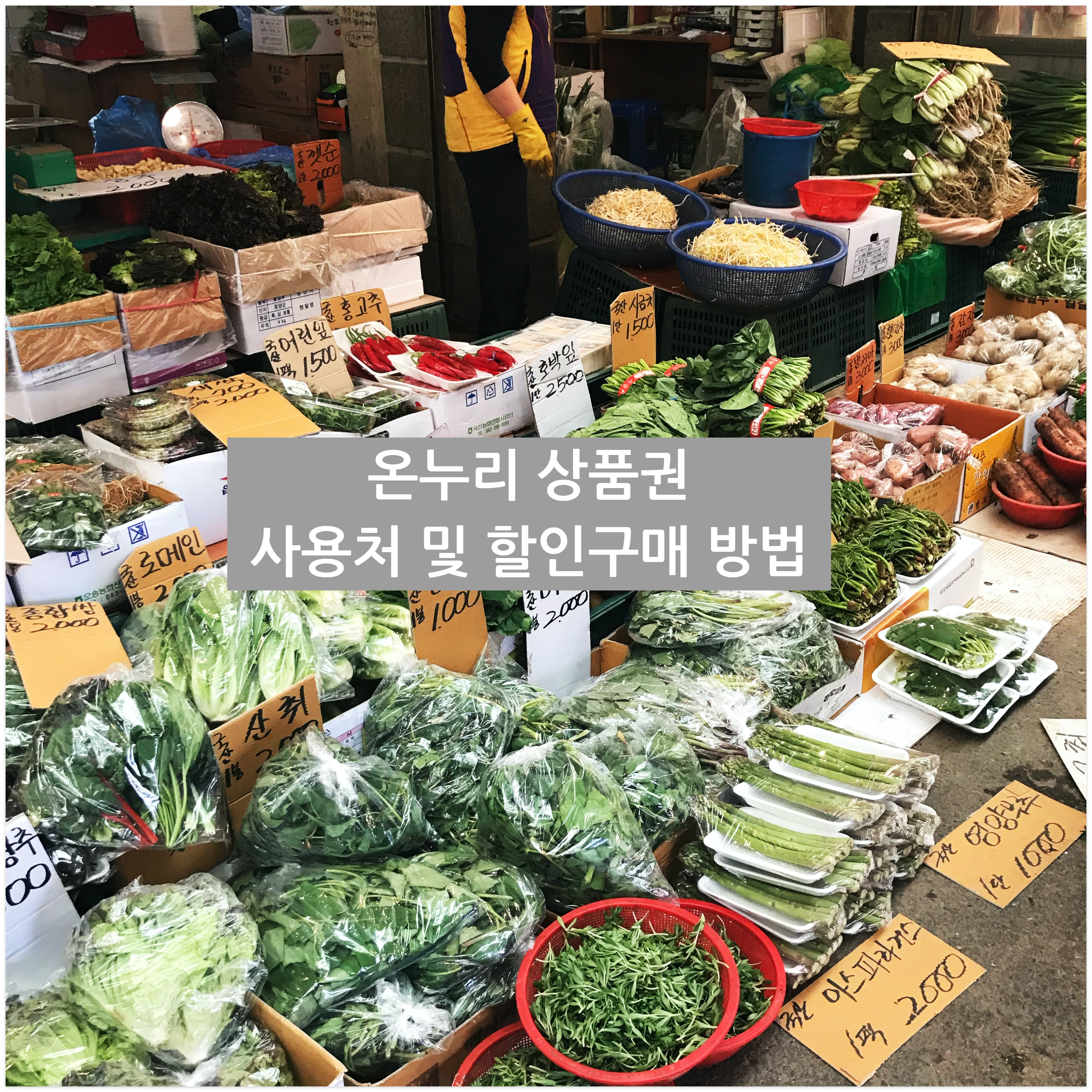 온누리 상품권 사용처 예시 사진