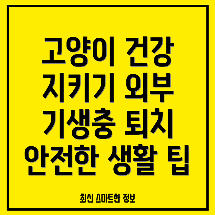 고양이 외부 기생충 예방법