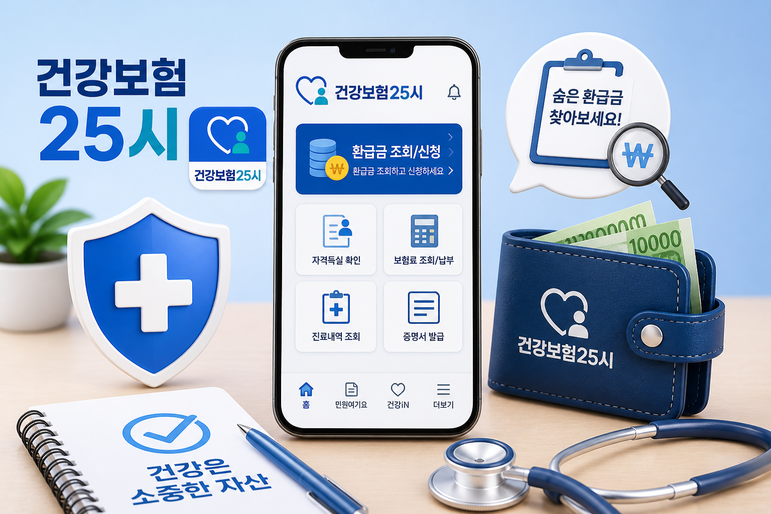 건강보험25시 앱 다운로드 방법 총정리 (+환급금 조회·신청 꿀팁) 관련 사진