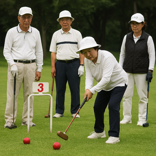 게이트볼-하는-모습