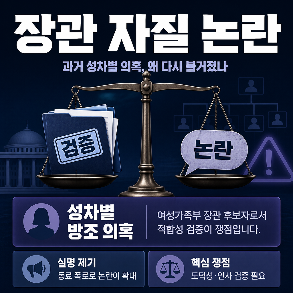장관 자질 논란