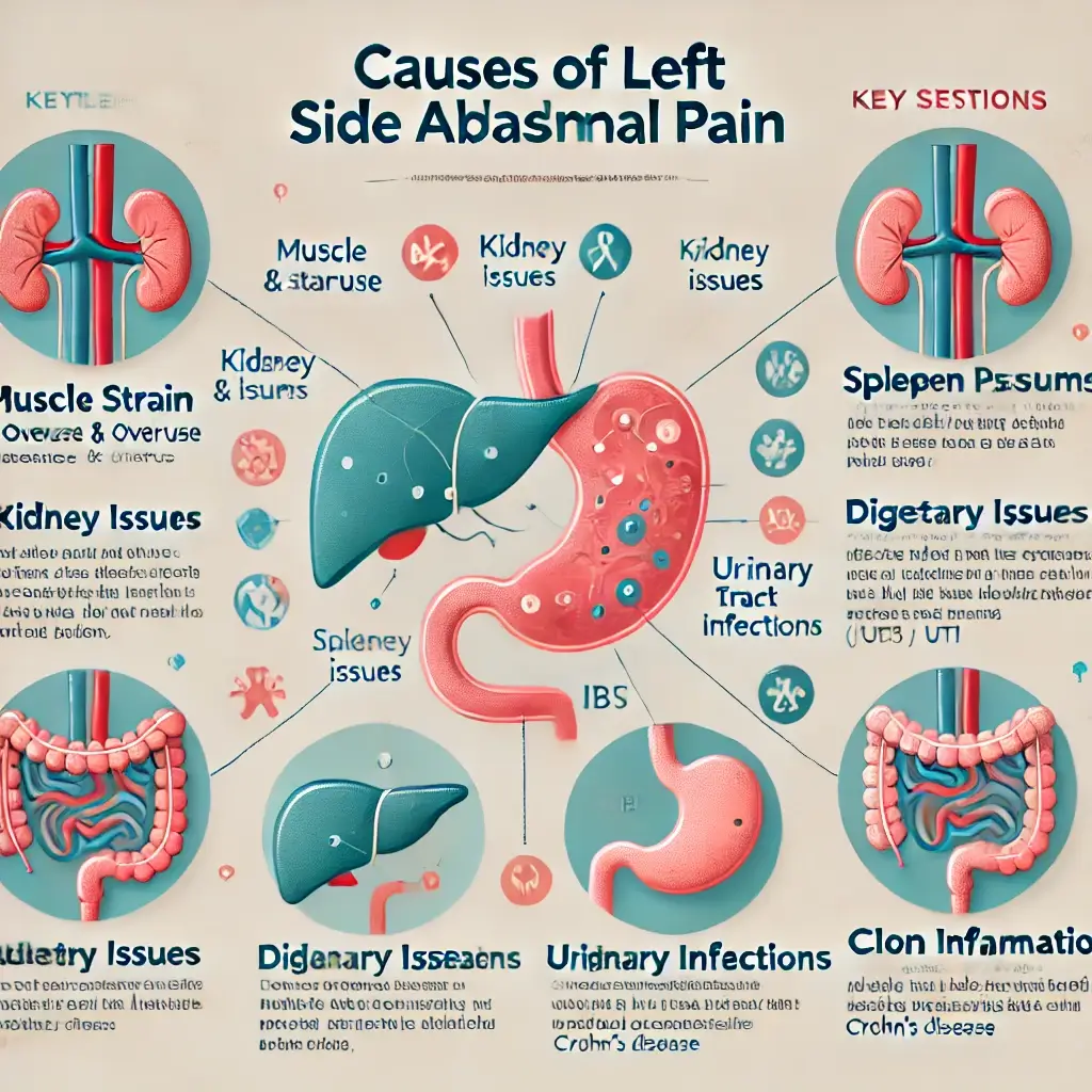 왼쪽 옆구리 통증 주요 원인