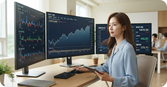 코스피 6300선에서 주식시황 보는 방법